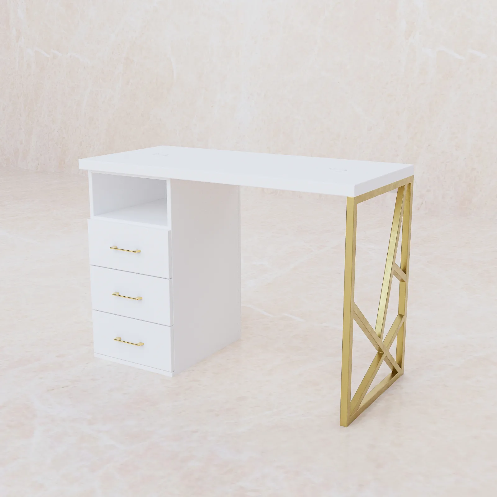 Biurko do manicure Studio Steel Design