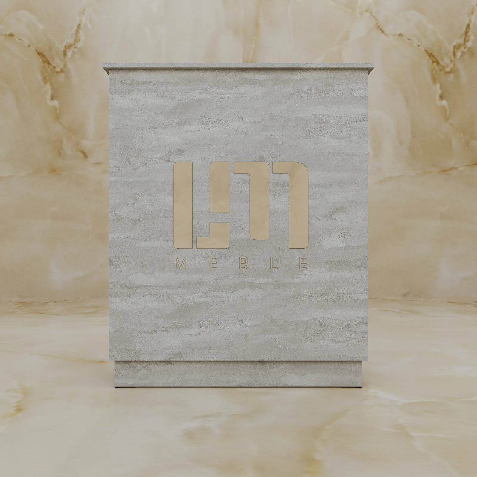 Lada recepcyjna Concrete Flow, widok 2