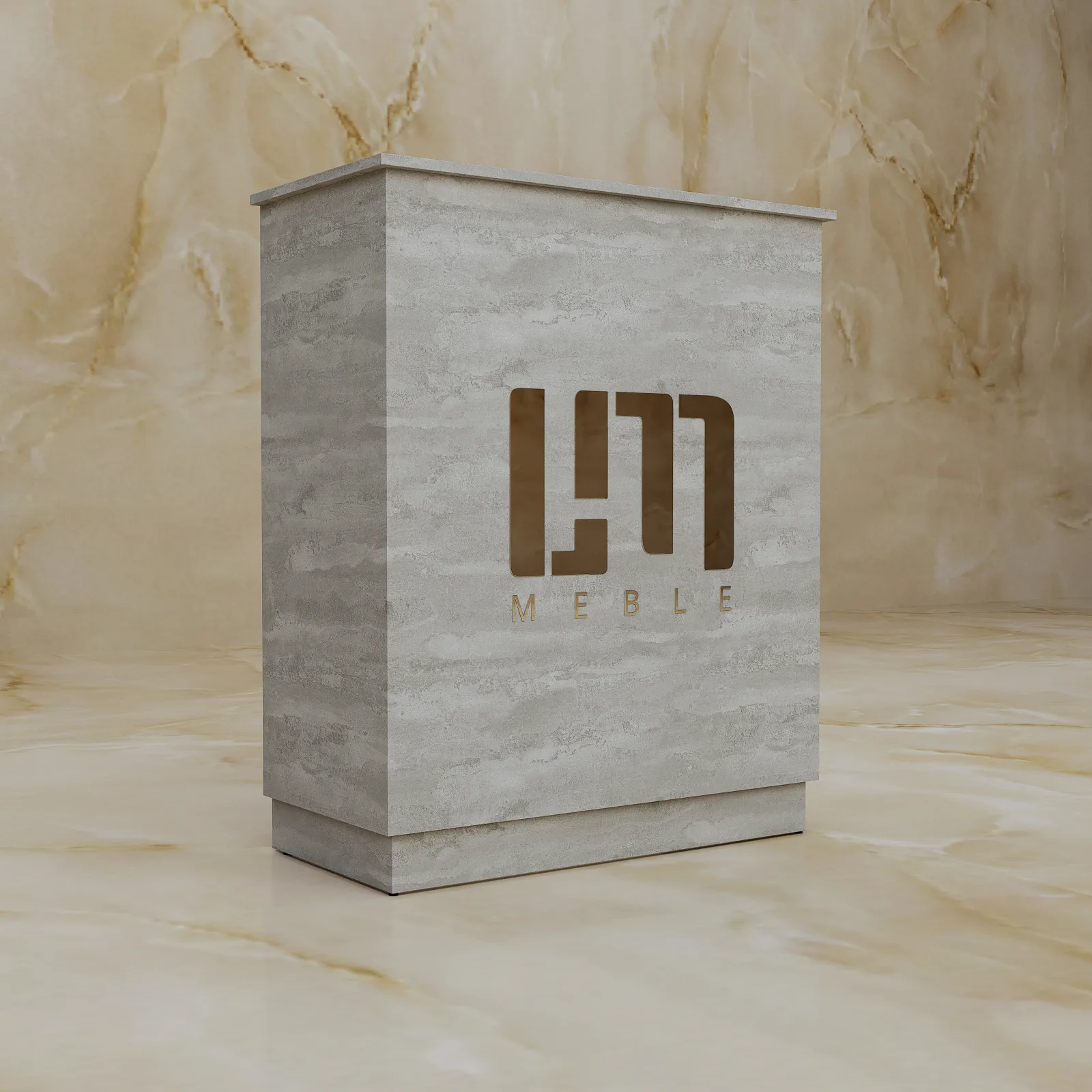 Lada recepcyjna Concrete Flow, widok 3