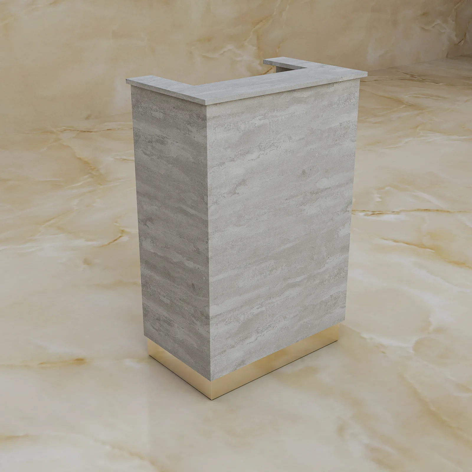 Lada recepcyjna Concrete Flow, widok 7