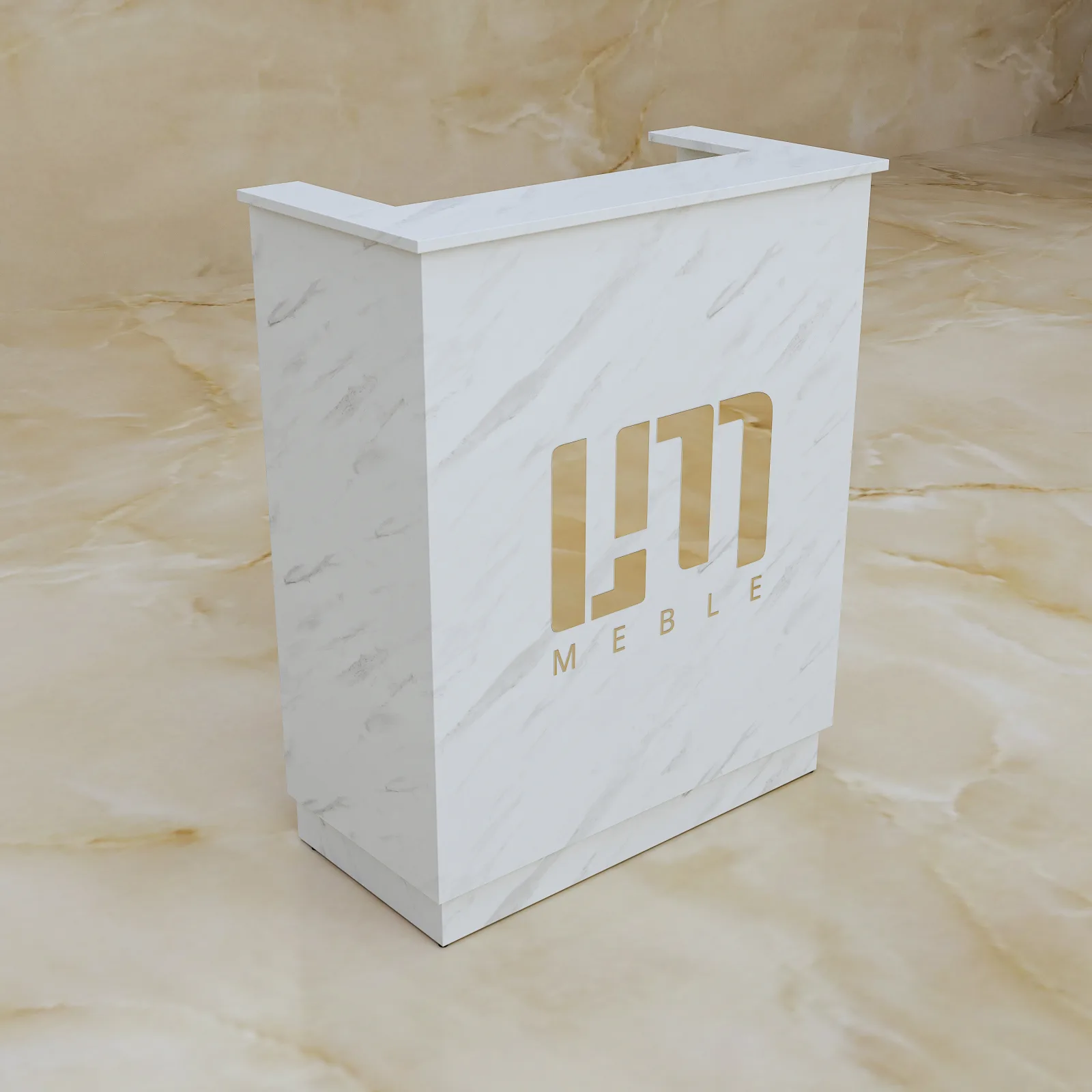 Lada recepcyjna Marble Bianco