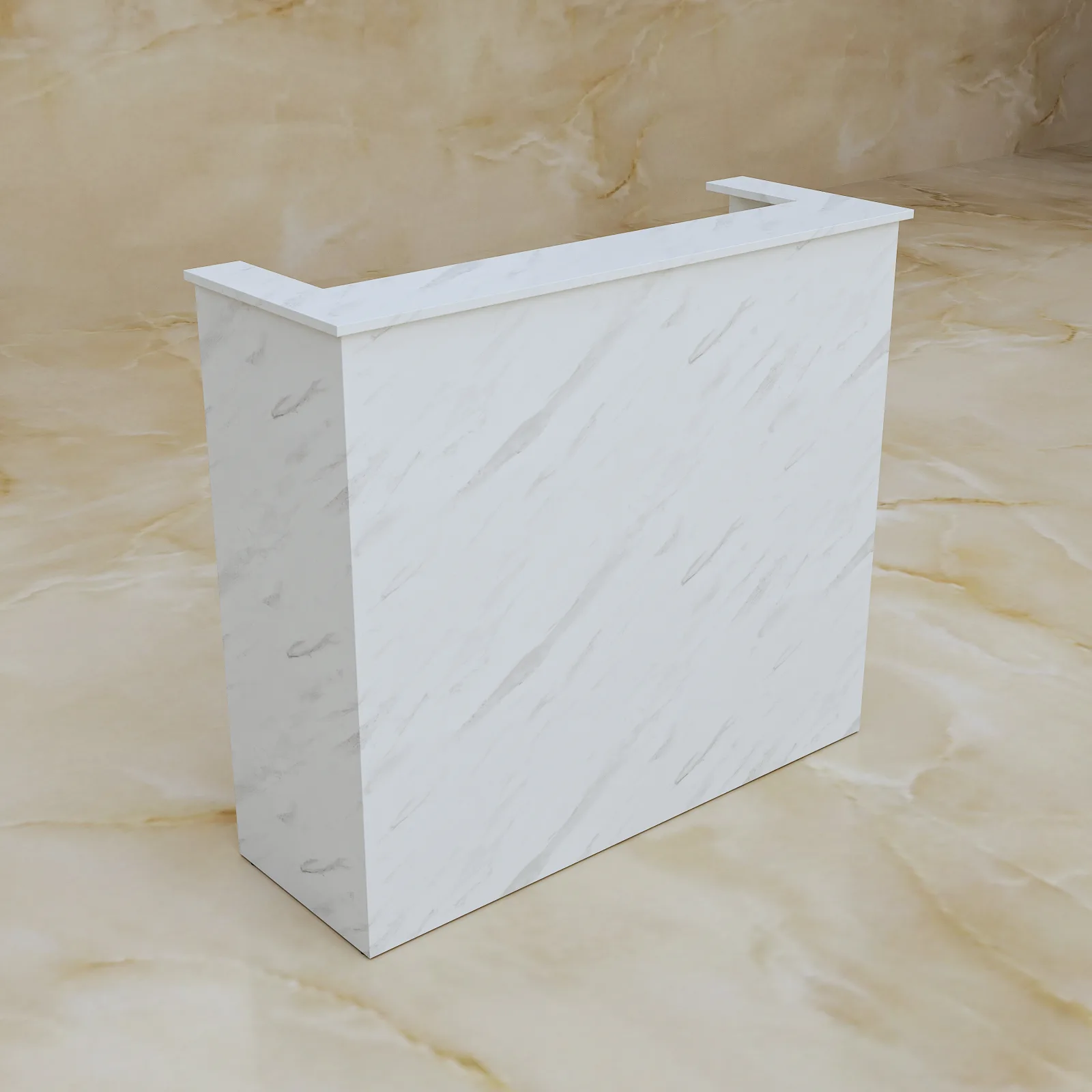 Lada recepcyjna Marble Bianco, widok 4