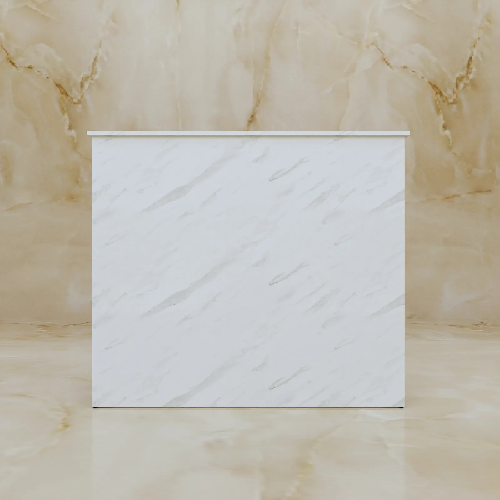 Lada recepcyjna Marble Bianco, widok 5