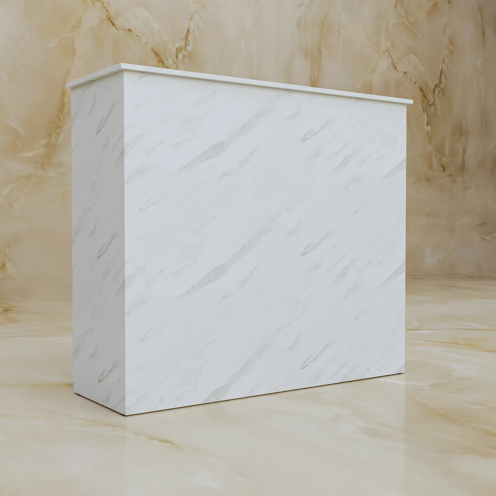 Lada recepcyjna Marble Bianco, widok 6
