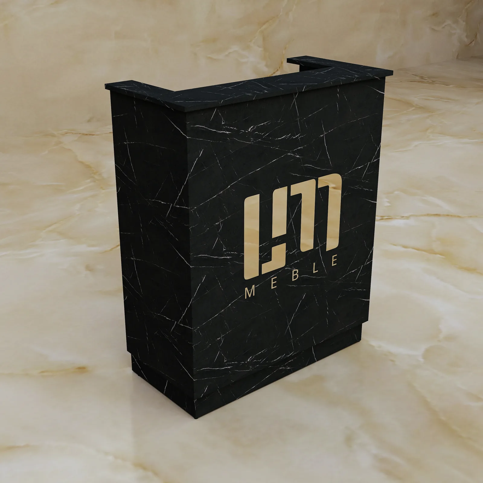 Lada recepcyjna Marble Black Royal