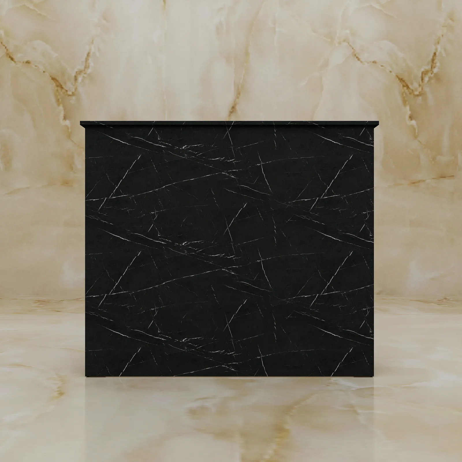 Lada recepcyjna Marble Black Royal, widok 5