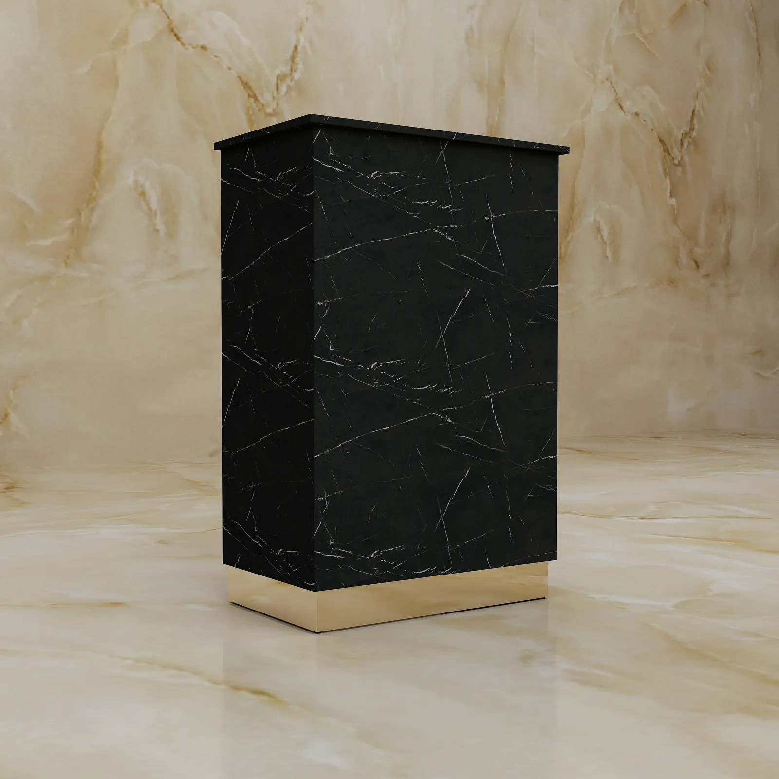 Lada recepcyjna Marble Black Royal, widok 9