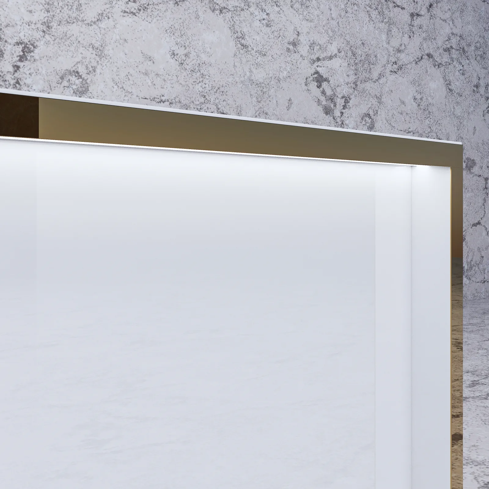 Lada recepcyjna Glass Prestige Deco, detal blatu