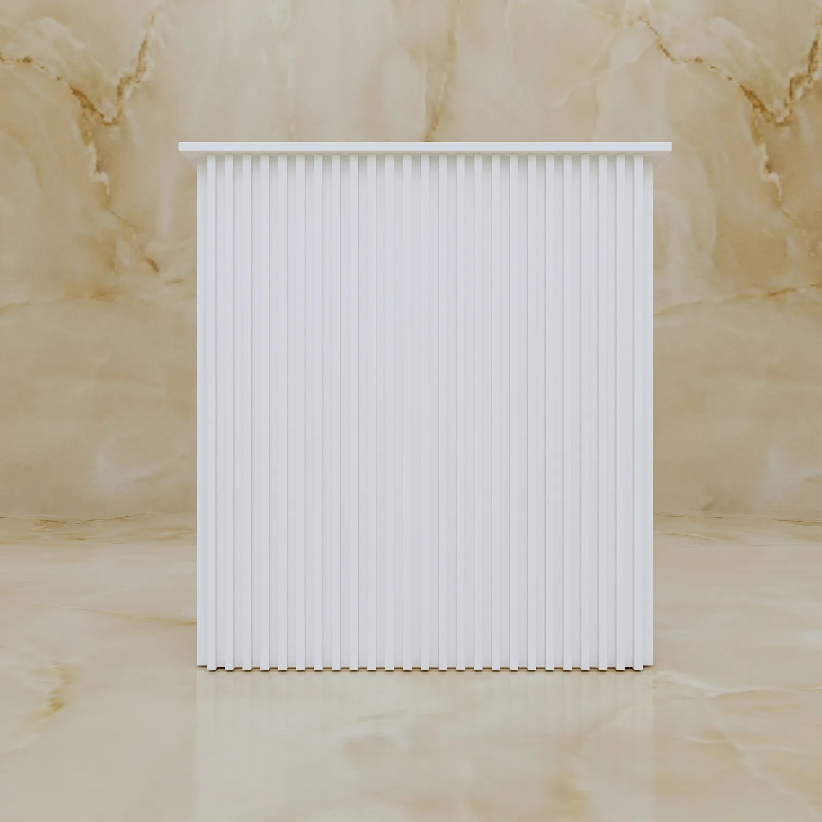 Lada recepcyjna Lamella White