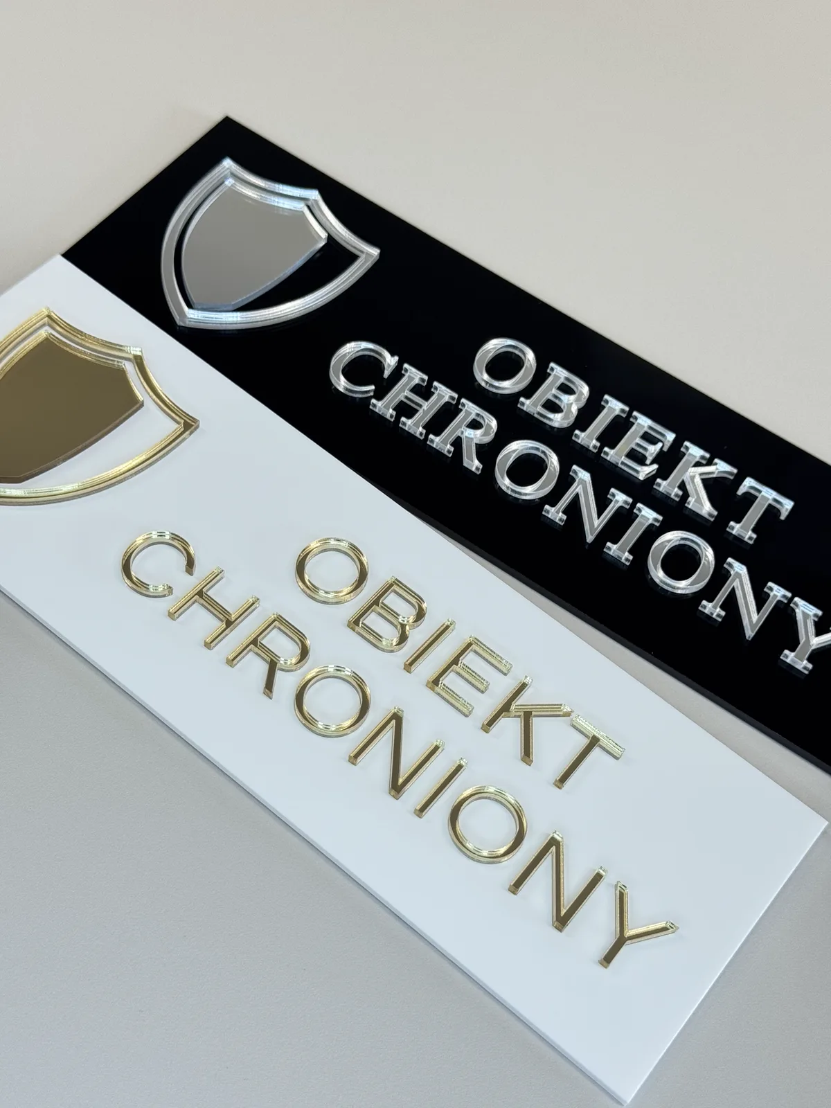 Tabliczka 3D: Obiekt chroniony