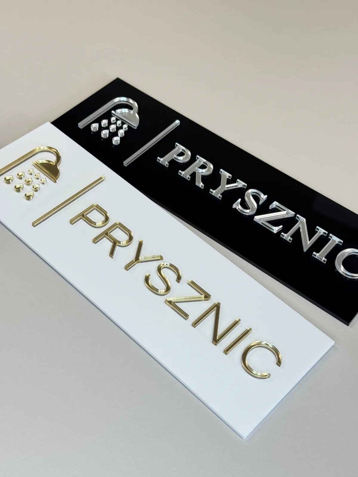 Prysznic z piktogramem