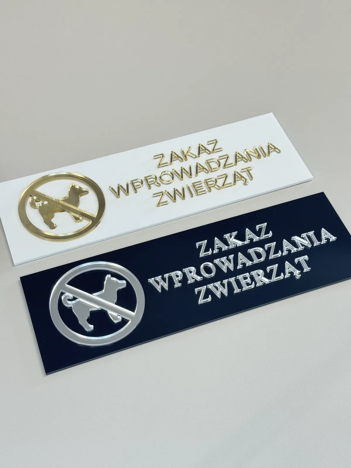 Tabliczka 3D: Zakaz wprowadzania zwierząt